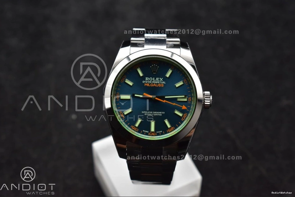 116400 SS Milgauss Steel 904L Edition Dial VS GV Best Bracelet Blue 1:1 on Youthful 909 VSF 0505